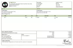 stylish custom invoice priview